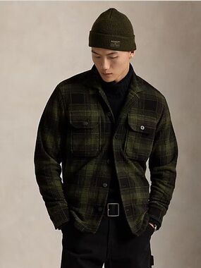NWT POLO PALPH LAUREN Plaid Pile Fleece Shirt Jacket